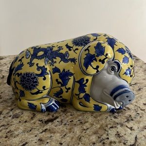 Oriental Porcelain Pig